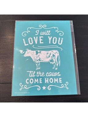 Chalk Couture Cows Come Home Chalk Transfer B193174 Farmhouse Cow 2018 New